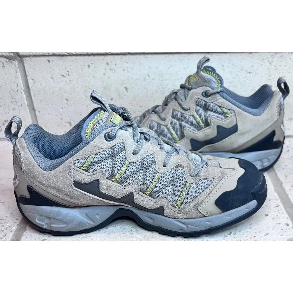 Hi-Tec Women’s Multiterra Spor Tan Grey Yellow Hiking  Outdoor Sport Shoes Sz 8